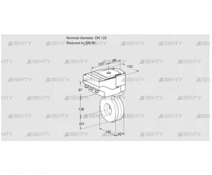 IBA125/80Z05/20-07W2E (88300861) Дроссельная заслонка Kromschroder