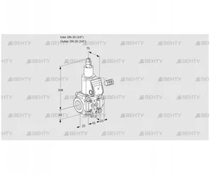 VAS120R/LW (88020403) Газовый клапан Kromschroder