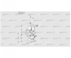 VAG125R/NKAK (88003805) Газовый клапан с регулятором соотношения Kromschroder