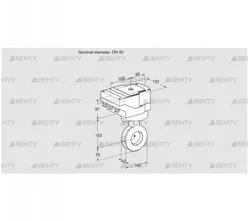 IBGF80Z05/20-60W3E (88300595) Дроссельная заслонка Kromschroder