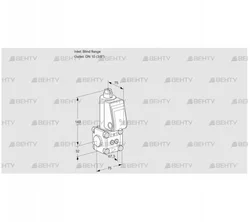 VAS1T-0/10N/NQ (88005313) Газовый клапан Kromschroder