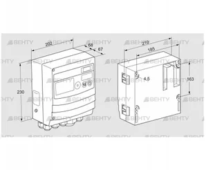 BCU465W3P2C0D0000K1E1-/LM400WF3O0E1- (88680330) Блок управления горением Kromschroder