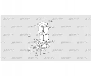 VK 150F10T5HA93 (85311300) Газовый клапан с приводом Kromschroder