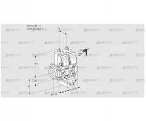 VCD1E25R/25R05ND-100WR/PPPP/PPPP (88103454) Регулятор давления Kromschroder