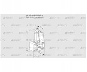 VAS1TW0/W25N/NQ (88005481) Газовый клапан Kromschroder