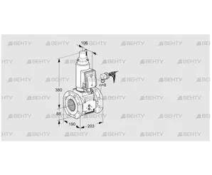 VAS780F05LWSRB/PP/PP (88204144) Газовый клапан Kromschroder