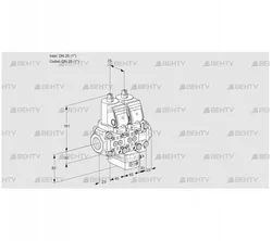 VCH1T25N/25N05NHAVQSR/PPPP/PPPP (88106893) Клапан с регулятором расхода Kromschroder