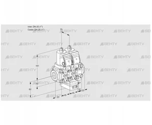 VCH1T25N/25N05NHAVQSR/PPPP/PPPP (88106893) Клапан с регулятором расхода Kromschroder