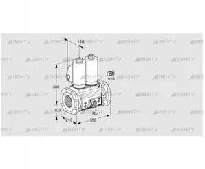 VCS8100F05NNKGL3E/PPEP/PPPP (88204120) Сдвоенный газовый клапан Kromschroder