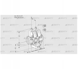 VCV1E20R/20R05NVKVWR3/PPPP/PPPP (88105472) Клапан с регулятором соотношения Kromschroder