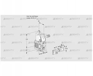 VAS2-/50R/NK (88004195) Газовый клапан Kromschroder