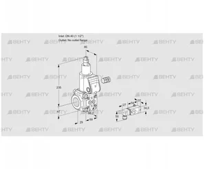 VAS240/-R/LW (88007179) Газовый клапан Kromschroder