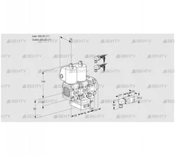 VCG1E25R/25R05FNGEVWL6/PPPP/2--4 (88107797) Клапан с регулятором соотношения Kromschroder