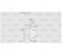 BVA40Z05V (88300186) Дроссельная заслонка Kromschroder