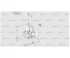 VAS3E40R/50F05NVWR/PP/PP (88106275) Газовый клапан Kromschroder