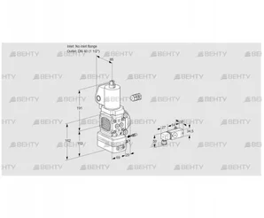 VAG2-/40R/NWSLAE (88034583) Газовый клапан с регулятором соотношения Kromschroder