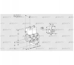 VCG1E25R/25R05NGEWL/PPZY/PPPP (88102815) Клапан с регулятором соотношения Kromschroder