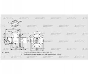 BIO 140RD-250/235-(27)E (84008138) Газовая горелка Kromschroder