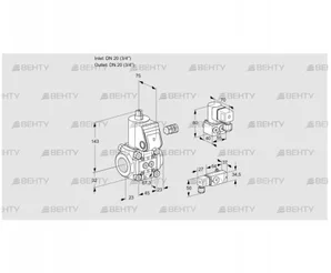 VAS120R/NW (88009104) Газовый клапан Kromschroder