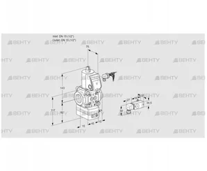 VAD115R/NW-50B (88004182) Газовый клапан с регулятором давления Kromschroder