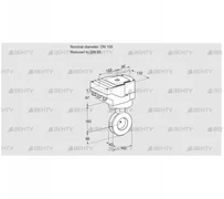 IBAF100/65Z05/20-60W3E (88301195) Дроссельная заслонка Kromschroder