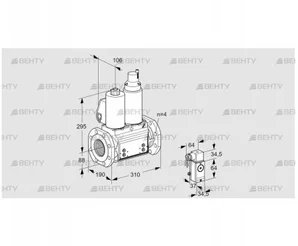 VCS7T80A05NLQLB/PPPP/2-P3 (88207780) Сдвоенный газовый клапан Kromschroder