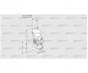 VAD1T-/20N/NKGL-25A (88029797) Газовый клапан с регулятором давления Kromschroder