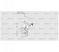 VAS110/-R/NP (88032780) Газовый клапан Kromschroder