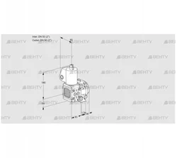 VAS3T50N/50N05FNVQL/PP/PP (88107288) Газовый клапан Kromschroder