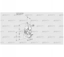 VAG1-/25R/NWAE (88000537) Газовый клапан с регулятором соотношения Kromschroder