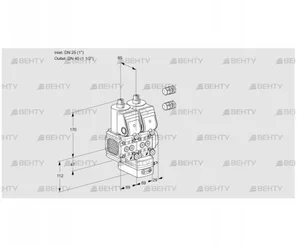 VCG2E25R/40R05FNGEWR3/PPPP/PPPP (88101619) Клапан с регулятором соотношения Kromschroder