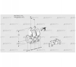 VCS2E40R/40R05NNWR/2--3/PPPP (88107218) Сдвоенный газовый клапан Kromschroder