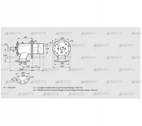 ZIO 200RD-150/135-(40)D (84277120) Газовая горелка Kromschroder