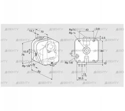 DG 50U-5 (84447356) Датчик-реле давления газа Kromschroder