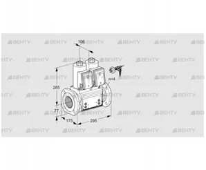 VCS665F05NNKRB/PPPP/PPPP (88203823) Сдвоенный газовый клапан Kromschroder