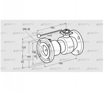 AKT 32F50TAS (03152297) Запорный кран Kromschroder