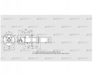 BIC 50RG-300/335-(40)D (84030143) Газовая горелка Kromschroder