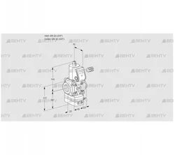 VAD120R/NQ-25A (88014976) Газовый клапан с регулятором давления Kromschroder