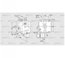 DG 50NG-6 (84447725) Датчик-реле давления газа Kromschroder