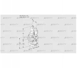 VAV2T40N/NQSRAK (88031788) Газовый клапан с регулятором соотношения Kromschroder