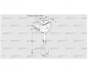 IBH65W01A/40A2A (88302101) Дроссельная заслонка Kromschroder