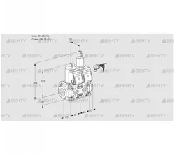 VCS1E25R/25R05NLWR/PPPP/PPPP (88100875) Сдвоенный газовый клапан Kromschroder