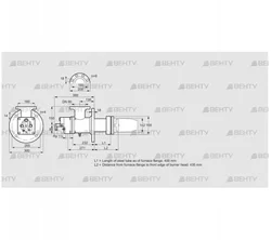 BIC 140HB-400/435-(26)E (84035074) Газовая горелка Kromschroder