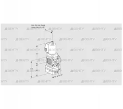 VAG1T-/15N/NQSLBA (88008047) Газовый клапан с регулятором соотношения Kromschroder