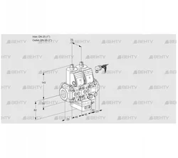 VCH1E25R/25R05NHEVWR/PPPP/PPPP (88100779) Клапан с регулятором расхода Kromschroder