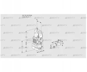 VAD1-/25R/NW-50A (88002180) Газовый клапан с регулятором давления Kromschroder