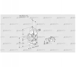 VAD240R/NW-50A (88015076) Газовый клапан с регулятором давления Kromschroder