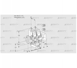 VCG2E40R/40F05NGEVWR3/PPPP/PPPP (88101863) Клапан с регулятором соотношения Kromschroder