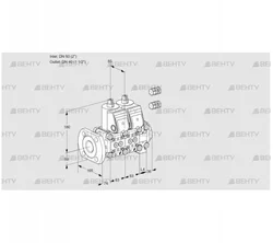 VCS3E50F/40R05NNVWR3/PPPP/PPPP (88106278) Сдвоенный газовый клапан Kromschroder