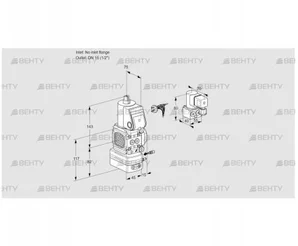 VAG1-/15R/NWBE (88025684) Газовый клапан с регулятором соотношения Kromschroder